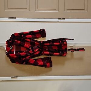 💖 3 for $12 💖Victoria's Secret Pink Red and Black Square Robe